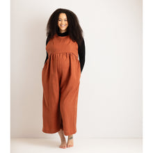 Load image into Gallery viewer, Nursing &amp; Maternity Jumpsuit - Ada - Burnt Orange

