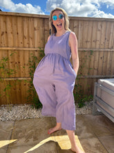 Load image into Gallery viewer, Nursing &amp; Maternity Jumpsuit - Ada - Lavender
