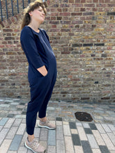 Load image into Gallery viewer, Etta Jumpsuit - Maternity Jumpsuit &amp; Breastfeeding Jumpsuit - Navy
