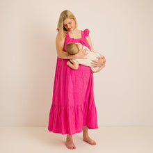 Load image into Gallery viewer, Maternity &amp; Nursing Dress | Pink | Breast Dressed
