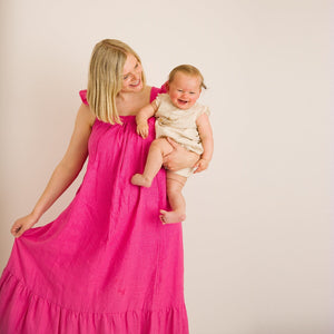 Maternity & Nursing Dress | Pink | Breast Dressed