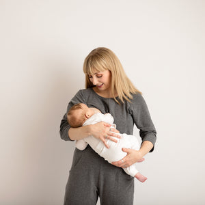 Etta Jumpsuit - Maternity Jumpsuit & Breastfeeding Jumpsuit - Grey