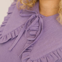 Load image into Gallery viewer, Breastfeeding Cover - Detachable Collar - Margot Mummy collar - Lavender Linen
