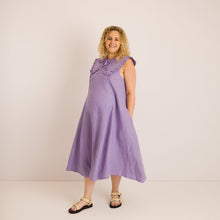 Load image into Gallery viewer, Nursing &amp; Maternity Dress - Lucy - Lavender Linen
