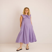 Load image into Gallery viewer, Nursing &amp; Maternity Dress - Lucy - Lavender Linen
