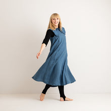 Load image into Gallery viewer, Nursing &amp; Maternity Dress | Cornflower Blue | Breast Dressed
