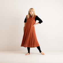 Load image into Gallery viewer, Nursing &amp; Maternity Dress - Lucy - Burnt Orange
