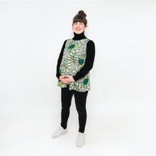 Load image into Gallery viewer, Maternity &amp; Nursing Top | Abstract Green | Breast Dressed
