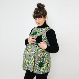 Maternity & Nursing Top | Abstract Green | Breast Dressed