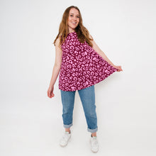 Load image into Gallery viewer, Maternity &amp; Nursing Top | Pink Leopard | Breast Dressed
